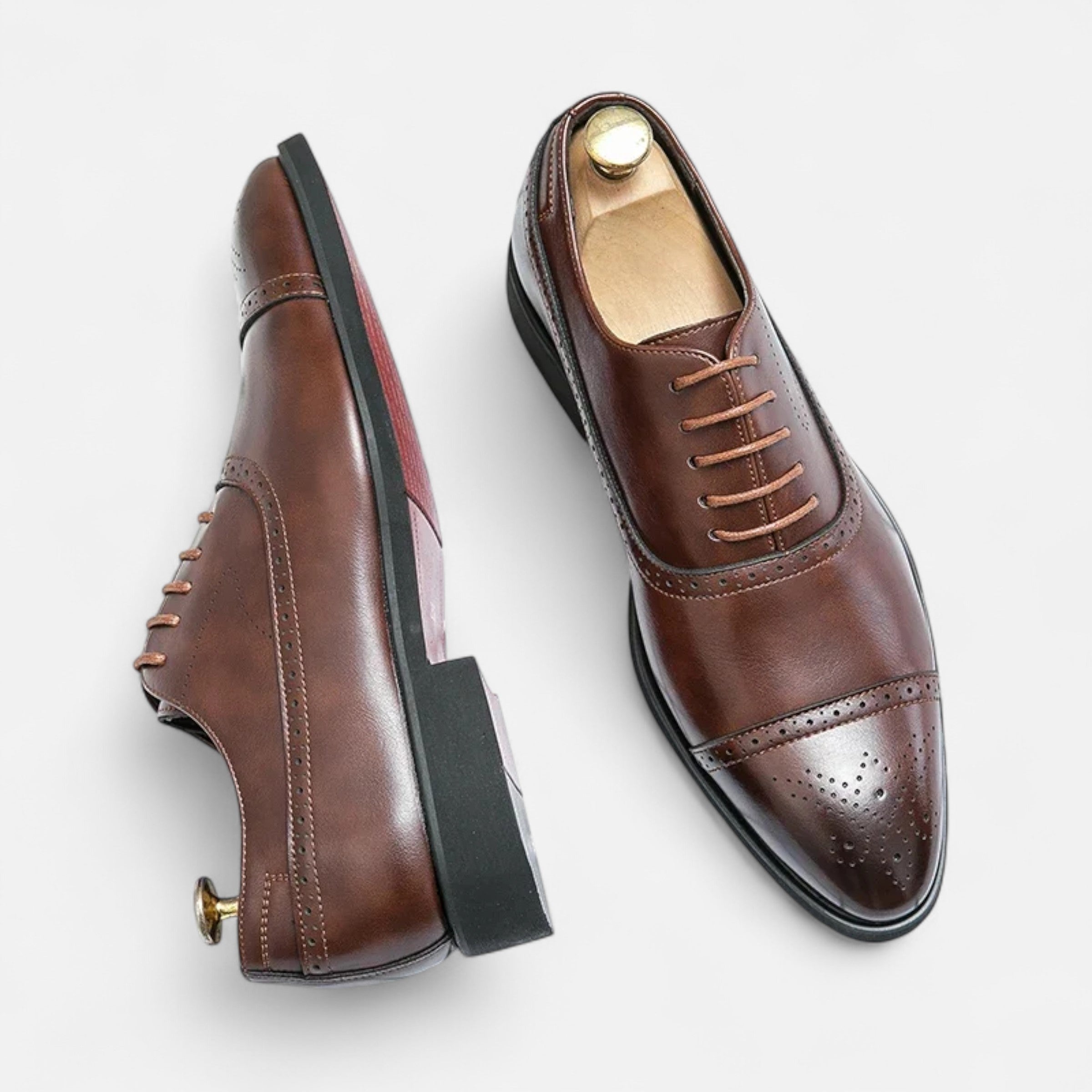 Herre Oxford Sko Brogue Detalje Formel Bryllup Smart