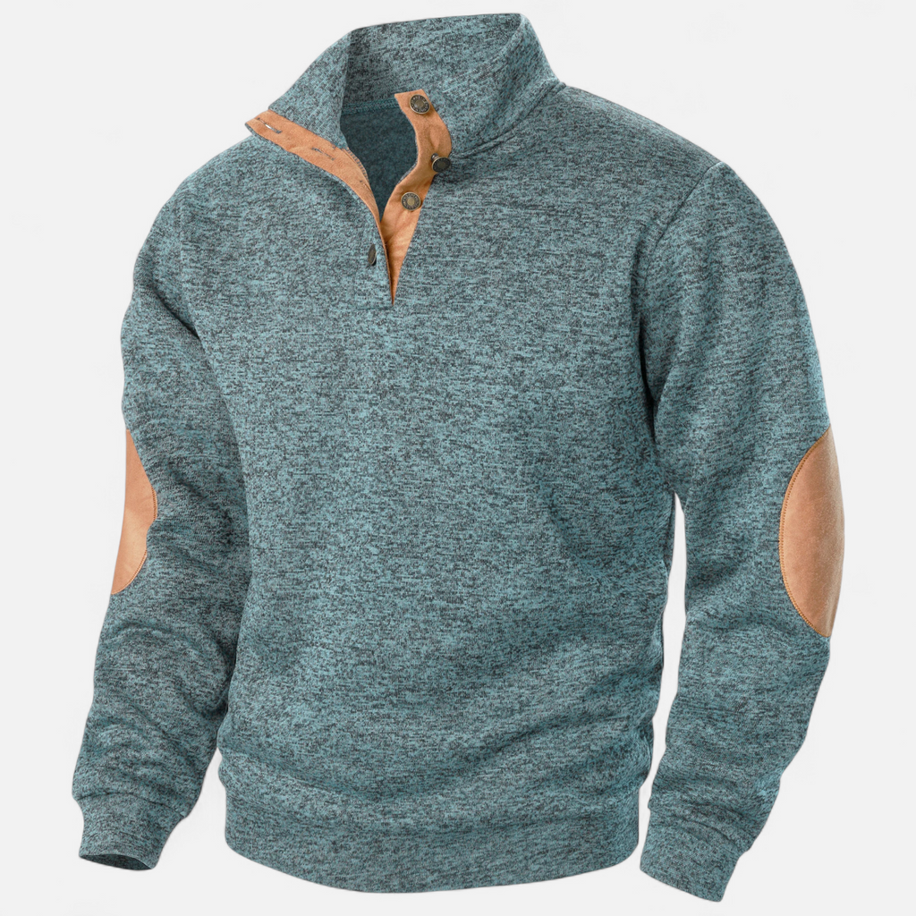 Devinton | Men’s Knitted Jumper – Stand Collar Heritage Style