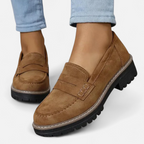 Dame Loafers Ruskind Platform Sål Penny Loafer Komfort