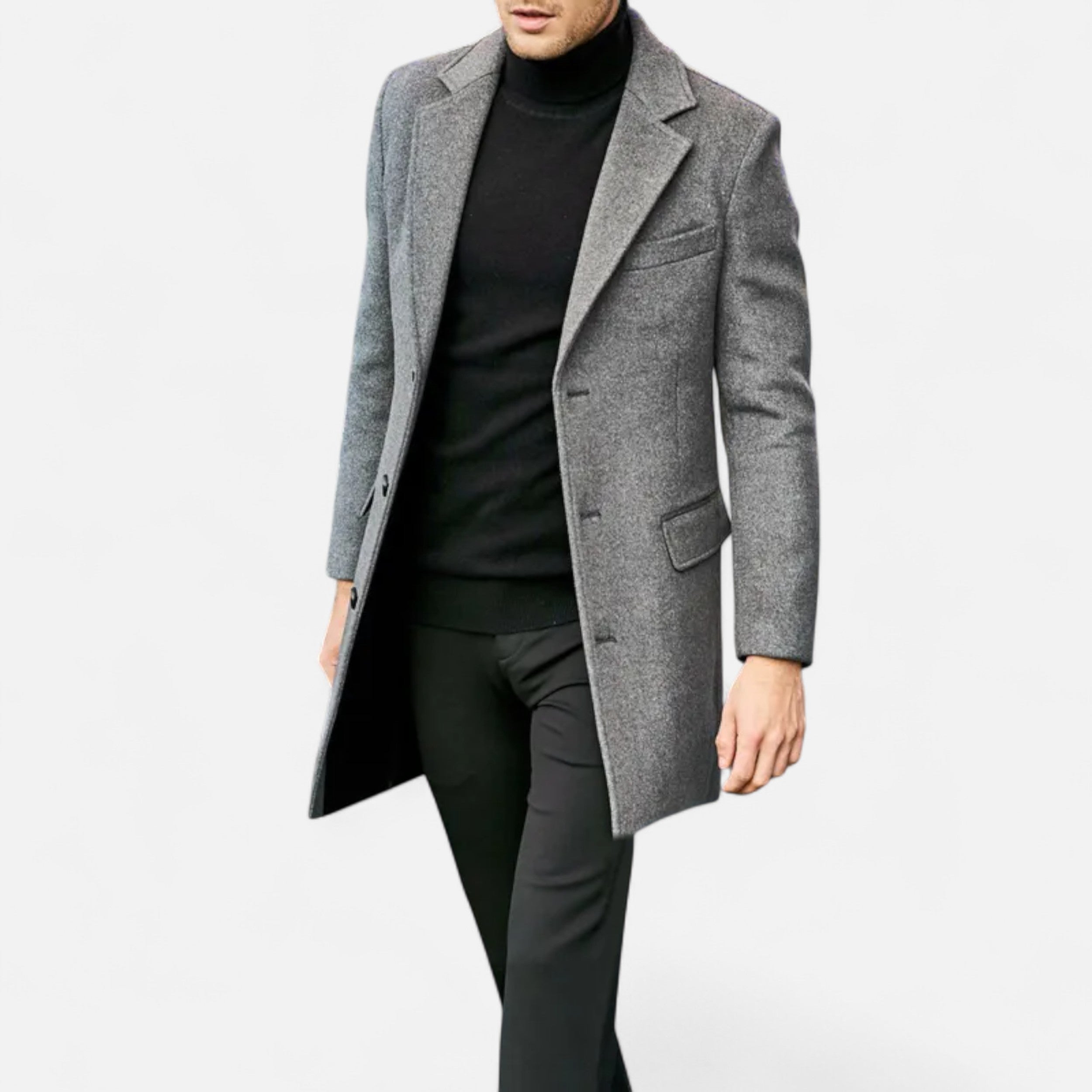 Devinton | Men's Winter Coat, Business Casual Style