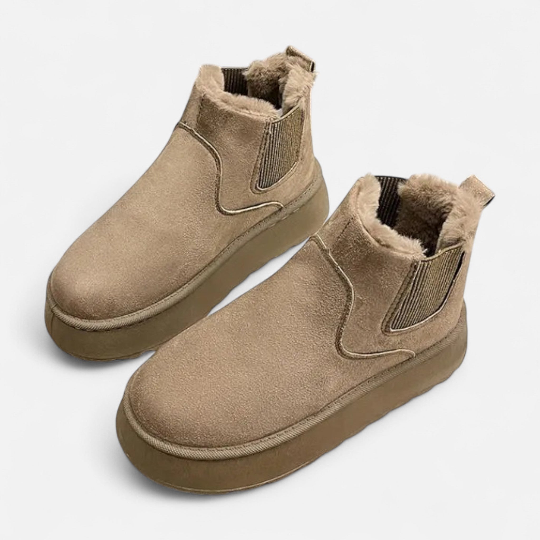 Devinton | Women's Winter Ankle Boots with Thick Sole and Elegant Design