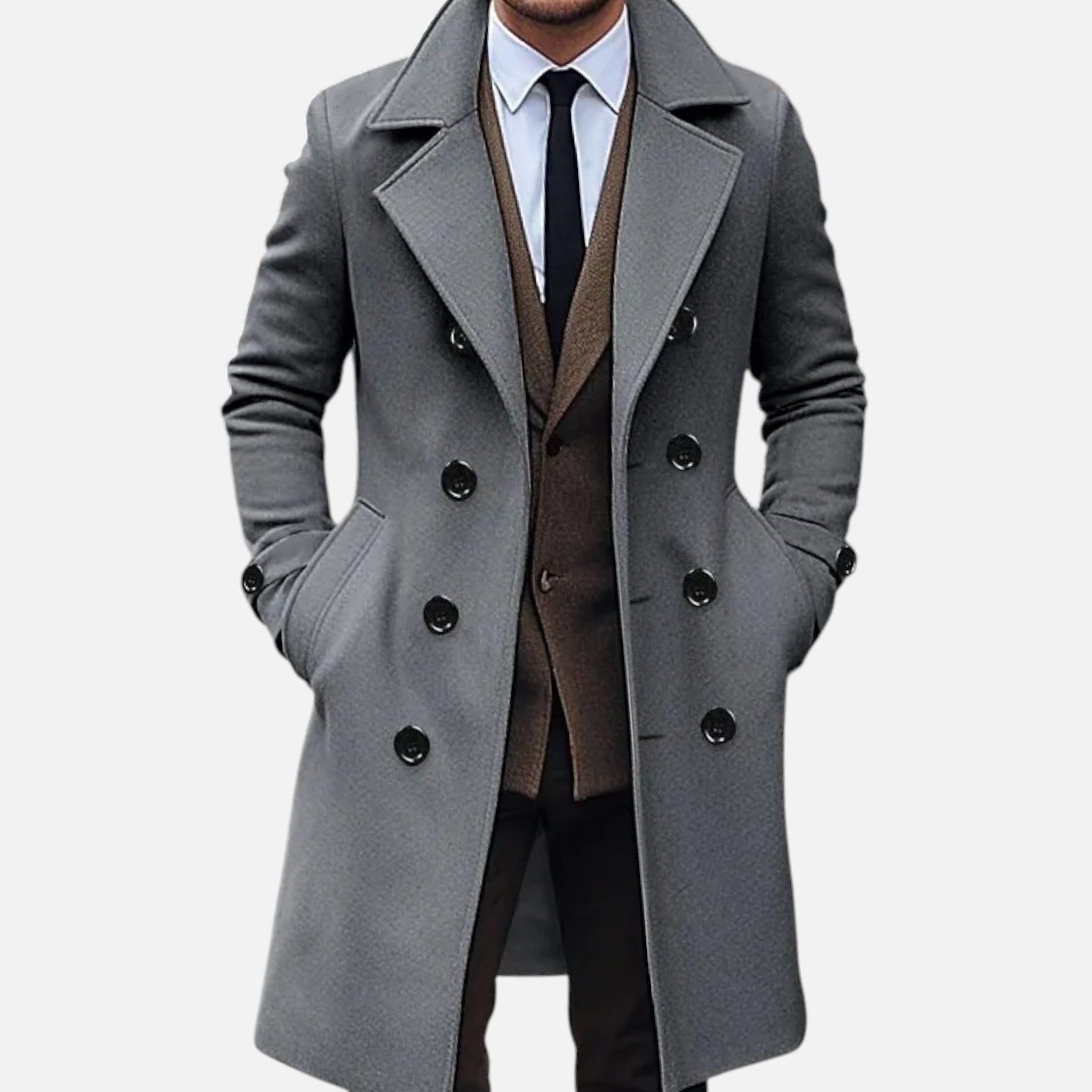Devinton | Men's Double-Breasted Winter Coat