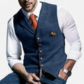Herre Vest Tweed Vintage Bryllup Fest