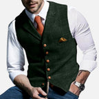 Herre Vest Tweed Vintage Bryllup Fest