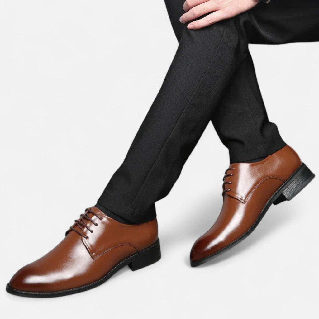 Devinton | Men's Elegant Winter Shoes with Classic Laces